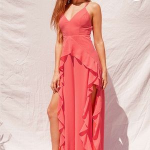 Lulu’s Formal Peach Dress